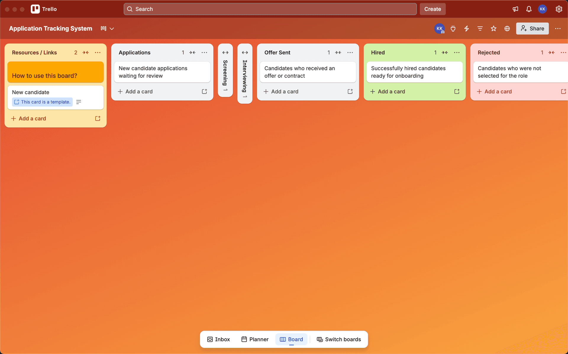 Application Tracking System